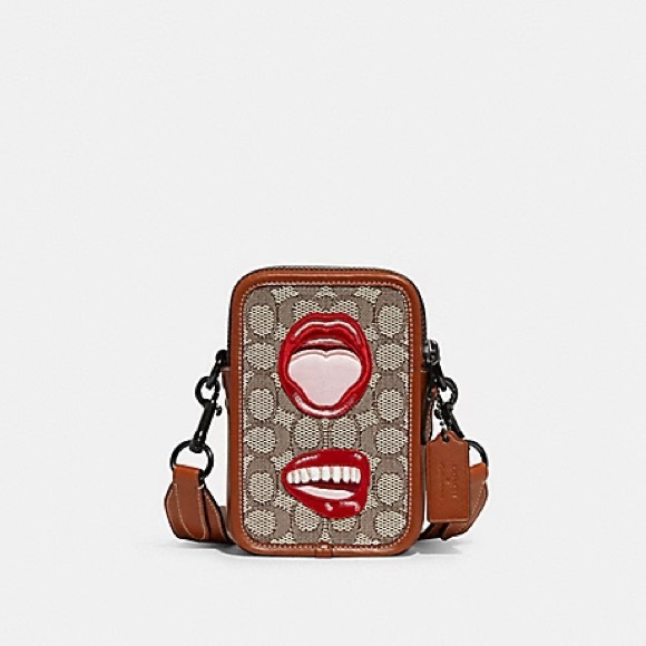NWT💋Coach X Tom Wesselmann Rogue Crossbody 12 In Signature Textile Jacquard - Picture 1 of 4